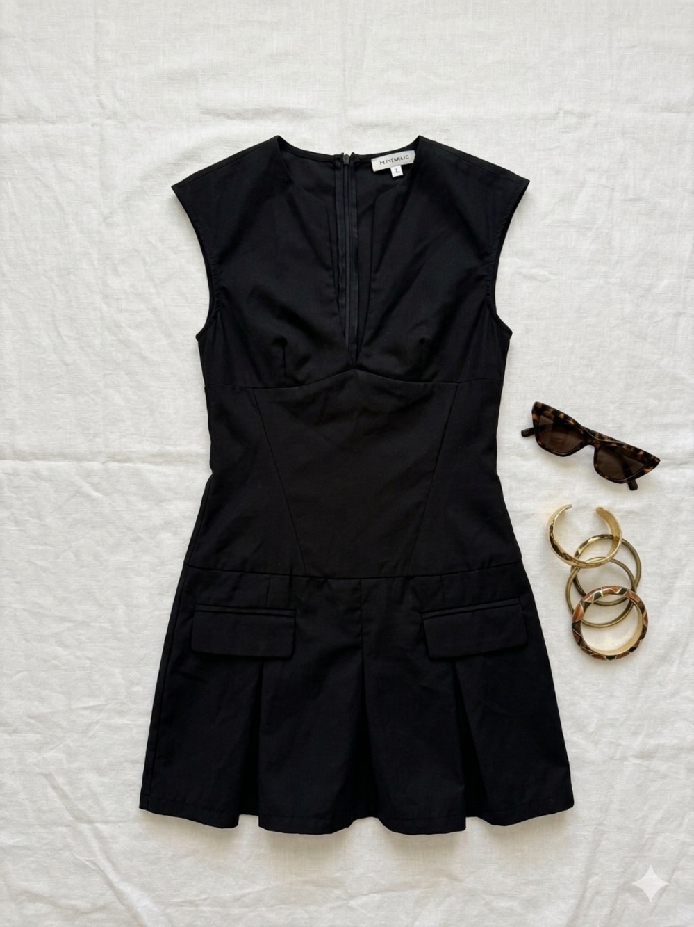 Peppermayo "In Focus" Mini Dress - Classic Black